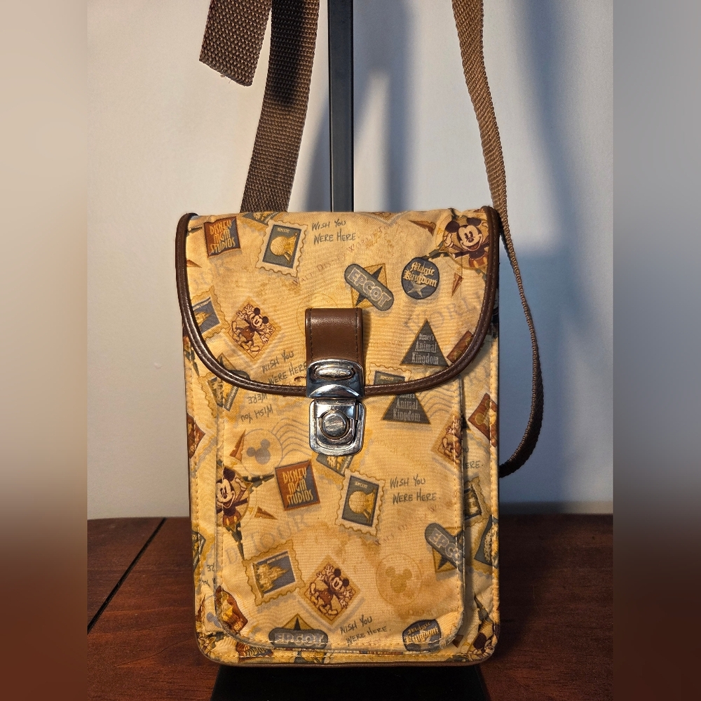 Disney World "Wish You Were Here" Stamps Crossbody Bag